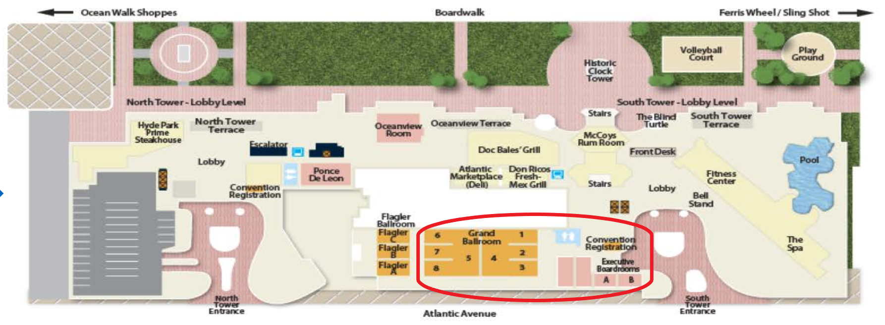 2024 Conference FCIAA   Hilton DBOF Conference Location Map 